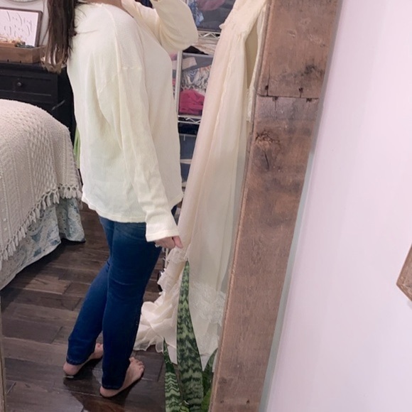 Vintage waffle knit top size one size fits most - Picture 4 of 6